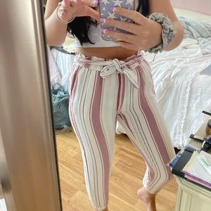 Paperbag jogger pants